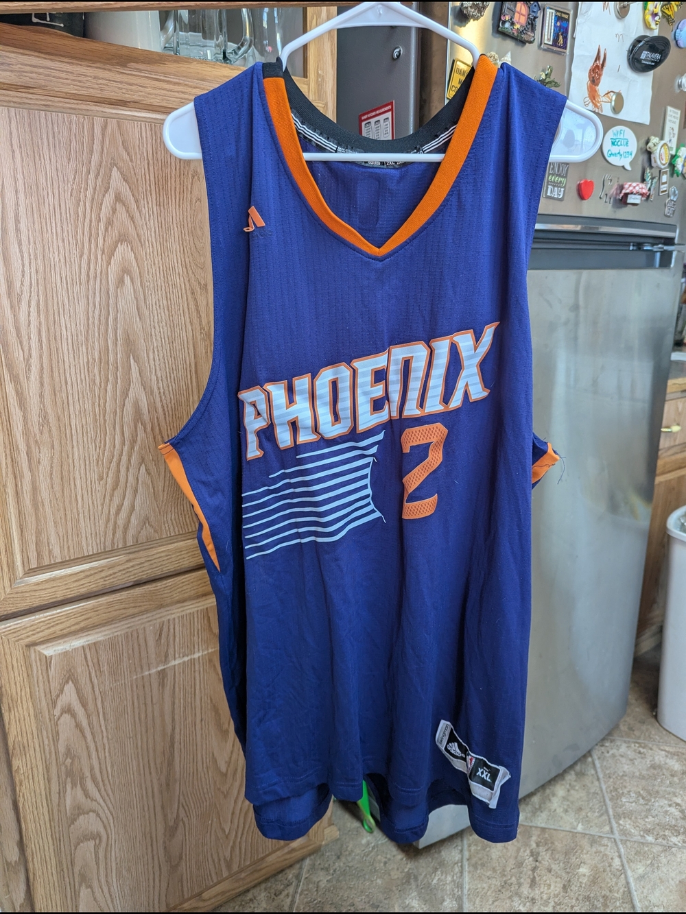 purple Adidas Men's XXL Eric Bledsoe Phoenix Suns NBA jersey XXL